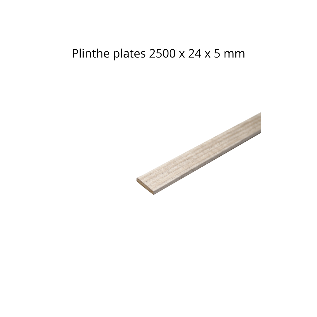 Plinthe plates 2500 x 24 x 5 mm Art. 2053
