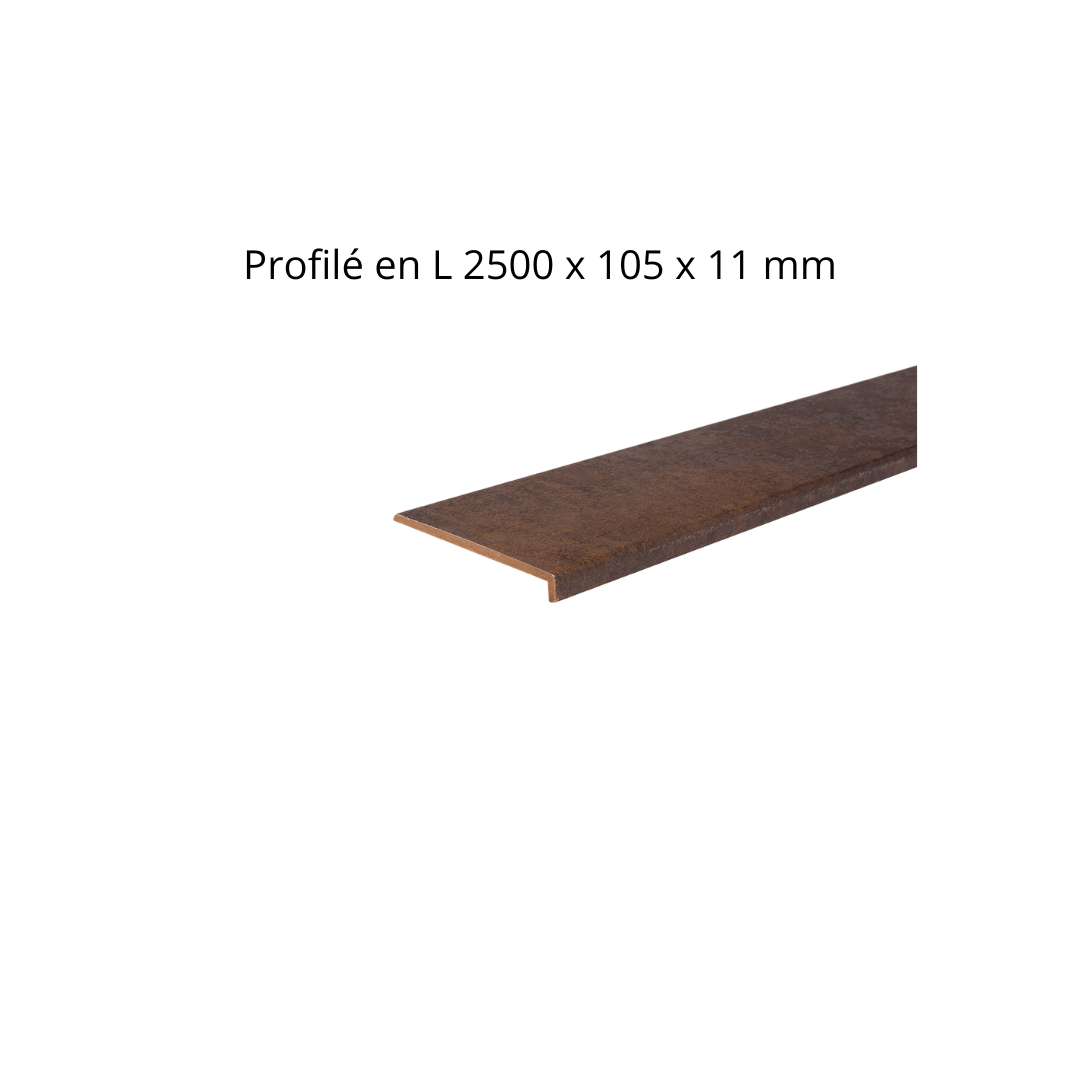 Profilé en L 2500 x 105 x 11 mm Art. 2052